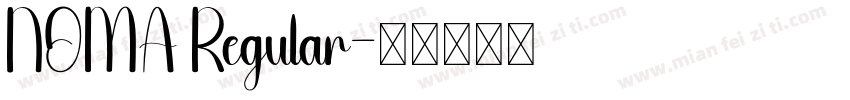 NOMA Regular字体转换